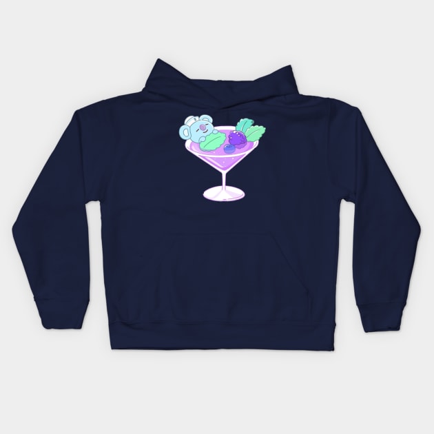 BT21 Koya Cocktail Kids Hoodie by ZeroKara